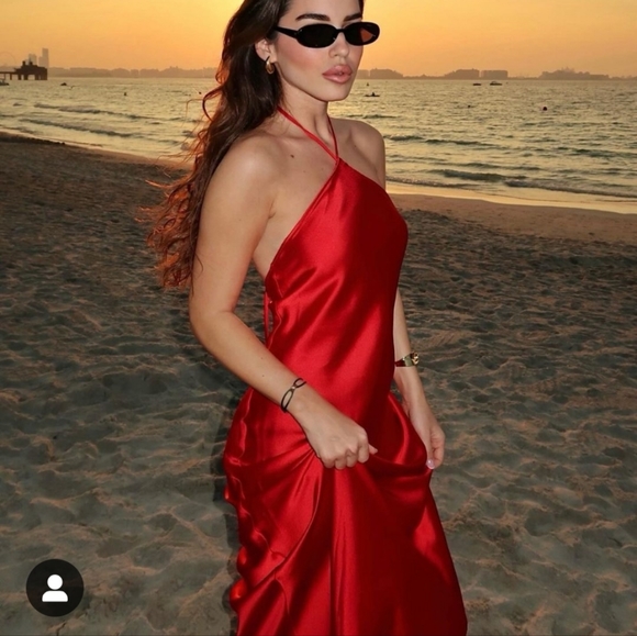 Zara Satin eff3ct halter slip dress - Picture 11 of 14